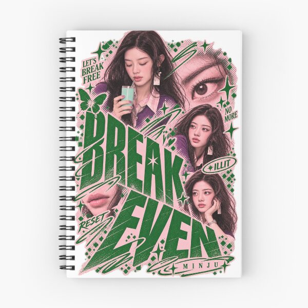 Item preview, Minju ILLIT Break Even Green Swirl Visual | For GLLITs designed and sold by Valereekmerch.