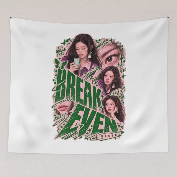 Item preview, Minju ILLIT Break Even Green Swirl Visual | For GLLITs designed and sold by Valereekmerch.