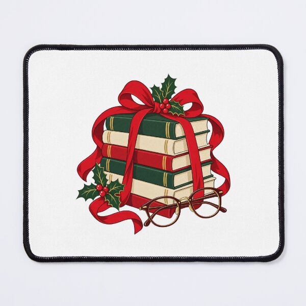 Item preview, Christmas Book Stack and Reading Glasses designed and sold by skyartdesign.