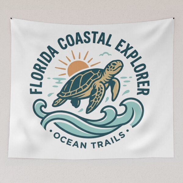 Item preview, Florida Coastal Explorer Sea Turtle Ocean Trails designed and sold by mood-draftsman.