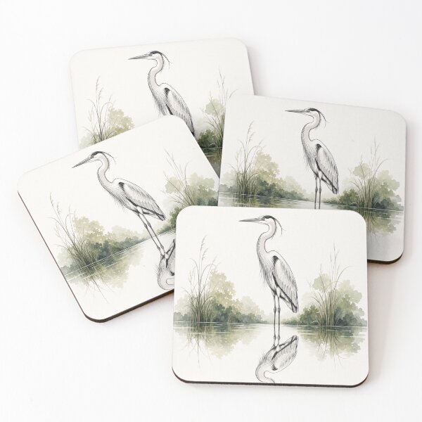 Item preview, Great Blue Heron designed and sold by Artnovalty.redbubble.com.