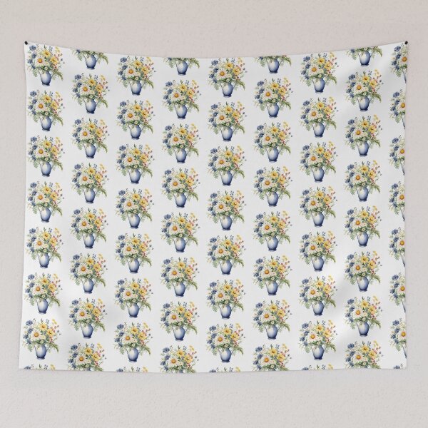 Item preview, Meadow Vase | Beautiful Wildflower Nature Art designed and sold by Mandayartstudio.