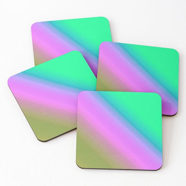 Item preview, gradient mosaic pattern bright pink, green designed and sold by fuzzyfox.