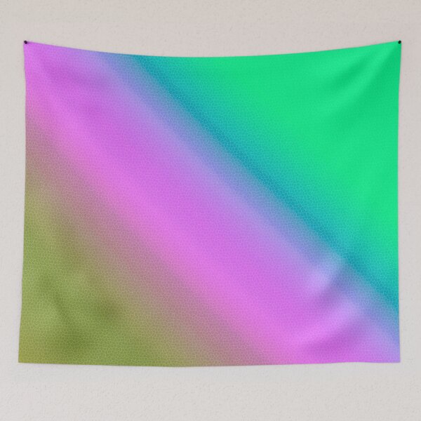 Item preview, gradient mosaic pattern bright pink, green designed and sold by fuzzyfox.