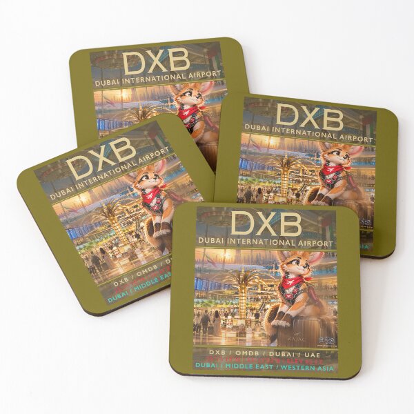 Item preview, Dubai International Airport DXB Aviation Art designed and sold by ASX Research Merch.