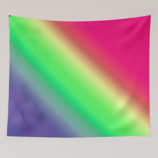 Item preview, gradient mosaic pattern bright crimson green violet designed and sold by fuzzyfox.