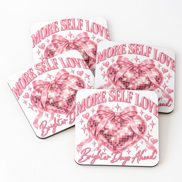 Item preview, More Self Love Pink Disco Heart designed and sold by TinyWeird.