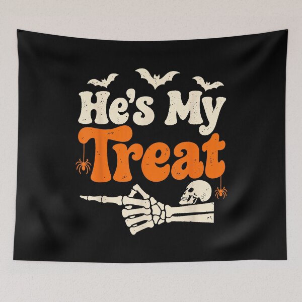 Item preview, He's My Trick Skeleton Hand Couples Matching Halloween designed and sold by HuserPiri.
