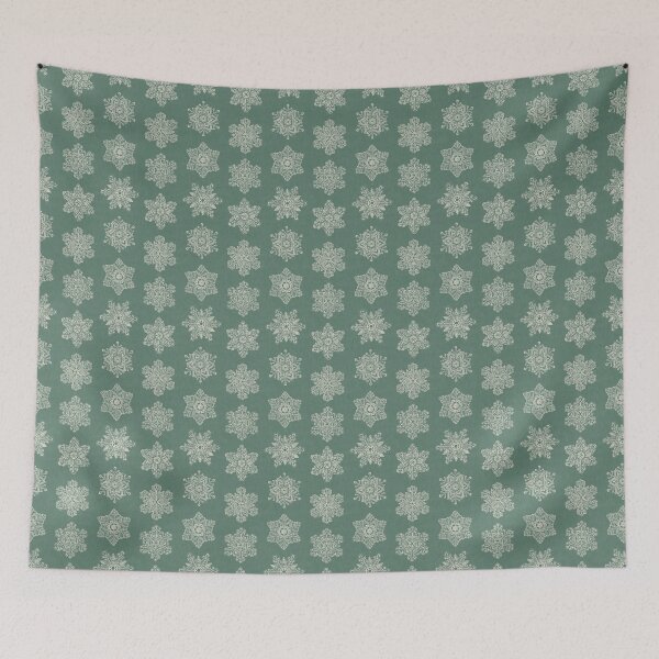 Item preview, Lacy Winter Snowflakes - Sophisticated Christmas in Green designed and sold by somecallmebeth.