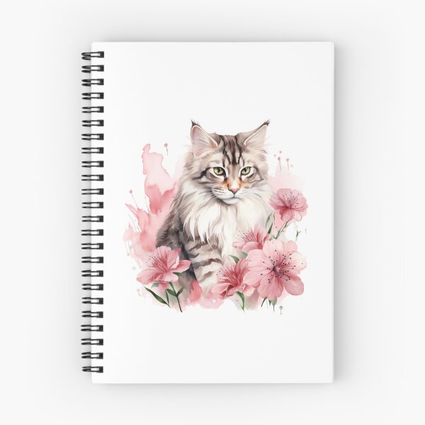 Item preview, Pink Lily Cat | Elegant Floral Aesthetic Art designed and sold by Mandayartstudio.