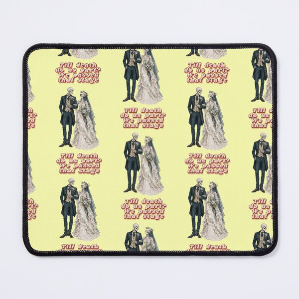Item preview, Skeleton Bride and Groom Till Death Do Us Part Saying designed and sold by Mauswohn.