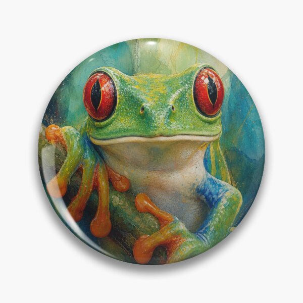 Item preview, Red Eyed Tree Frog designed and sold by Artnovalty.redbubble.com.