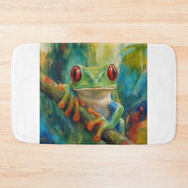 Item preview, Red Eyed Tree Frog designed and sold by Artnovalty.redbubble.com.