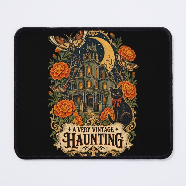 Item preview, Vintage Haunted House Black Cat designed and sold by Knightzoro Studio.