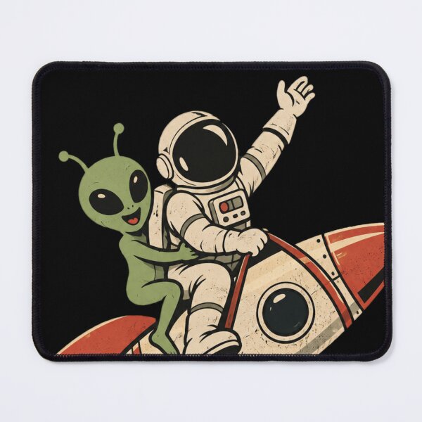 Item preview, Retro Astronaut and Alien Space Adventure designed and sold by Nol1ytv.