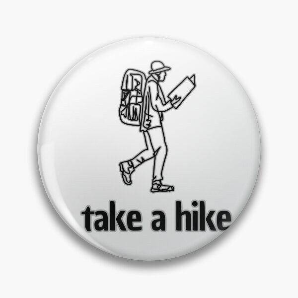 Item preview, Take A Hike - Vintage Map Reading Backpacker designed and sold by Nerdventure.