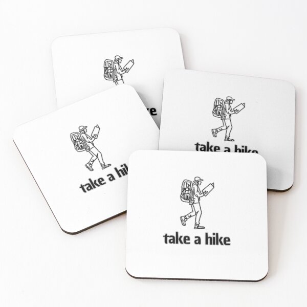 Item preview, Take A Hike - Vintage Map Reading Backpacker designed and sold by Nerdventure.