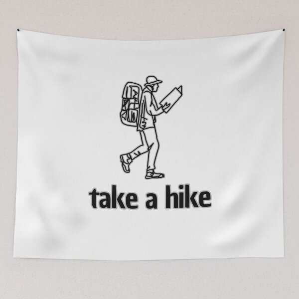 Item preview, Take A Hike - Vintage Map Reading Backpacker designed and sold by Nerdventure.