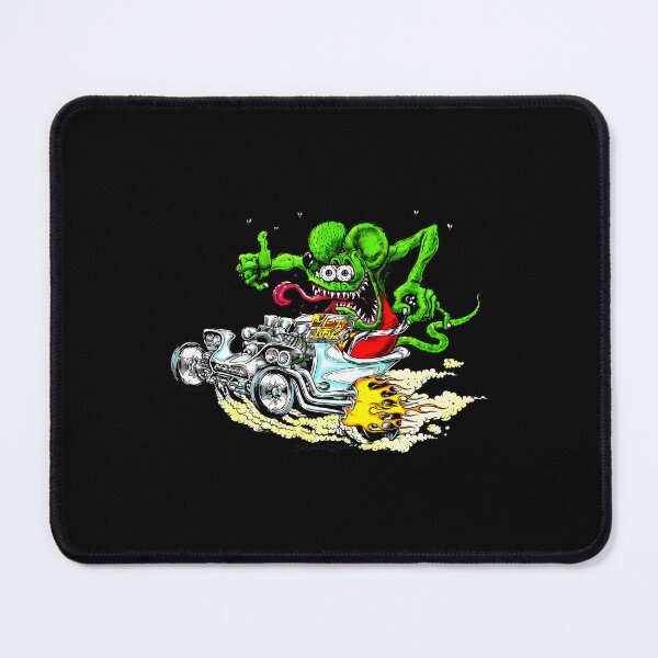 Item preview, Cartoon Rat Driving Hot Rod Flames designed and sold by OKAYDA.