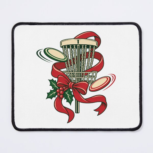 Item preview, Christmas Disc Golf Basket with Festive Ribbon designed and sold by skyartdesign.