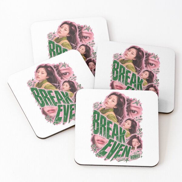 Item preview, Wonhee ILLIT Break Even Distressed Typography | Kpop Fan Art designed and sold by Valereekmerch.