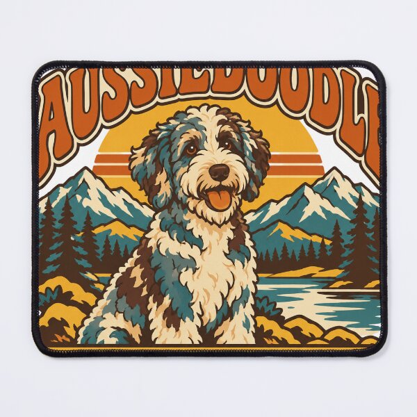 Item preview, Aussiedoodle Gift - Doodle Dad designed and sold by RedRubyBubble.