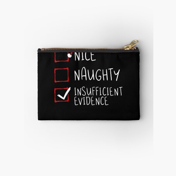Item preview, Nice Naughty Insufficient Evidence Santa Christmas designed and sold by Lehungstore.