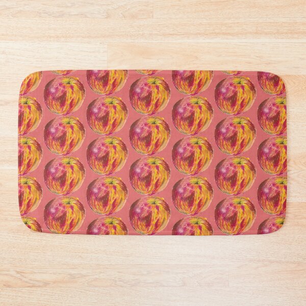 Item preview, Hand Drawn Oil Pastel Apple designed and sold by art by hannah lang.