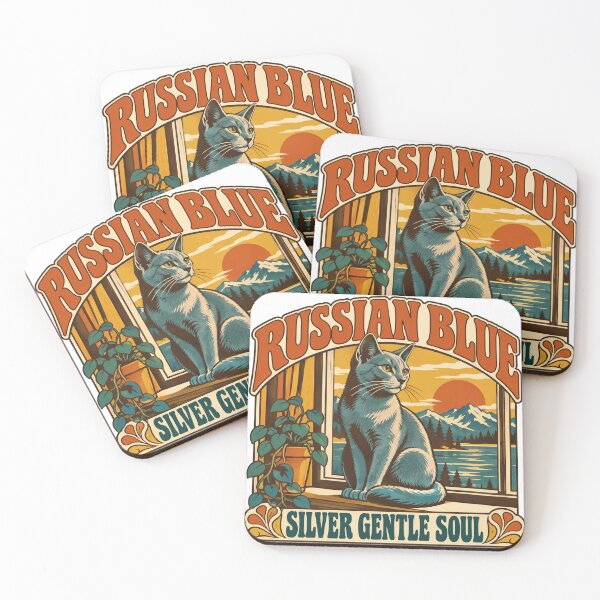 Item preview, Russian Blue Gift - Silver Gentle Soul designed and sold by RedRubyBubble.