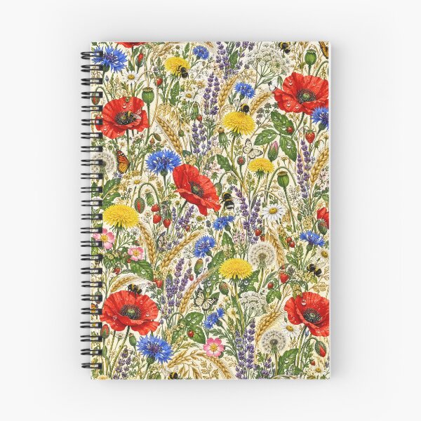 Item preview, Meadow Poppies and Wildflowers Pattern designed and sold by Elżbieta  Kaps.
