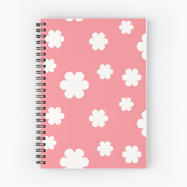 Item preview, Retro Pink Daisy Seamless Pattern – Minimalist White Flowers designed and sold by BobaBunny76.