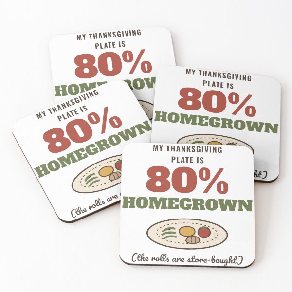Item preview, My Thanksgiving Plate Is 80% Homegrown - Funny Thanksgiving Gardener designed and sold by HenAndHeller.