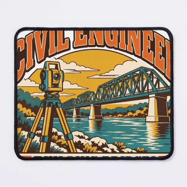 Item preview, Civil Engineer Gift - Building Bridges designed and sold by RedRubyBubble.