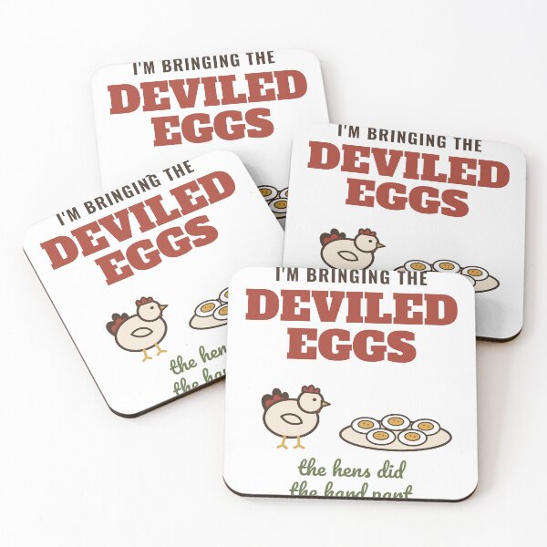 Item preview, Bringing the Deviled Eggs The Hens Did the Hard Part - Funny Thanksgiving Chicken designed and sold by HenAndHeller.