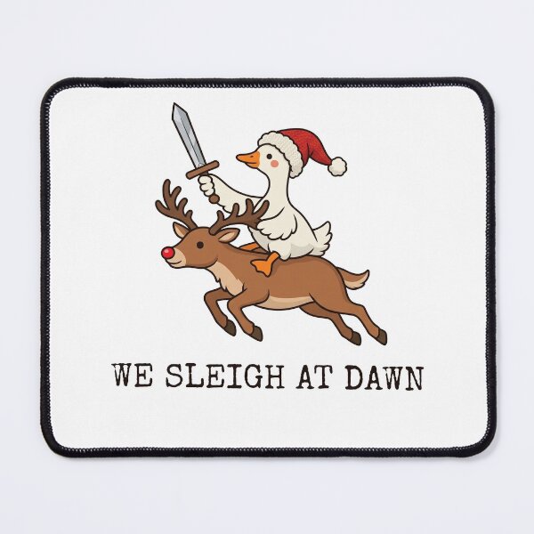 Item preview, We Sleigh at Dawn Goose Shirt, Funny Christmas designed and sold by art-jendi.