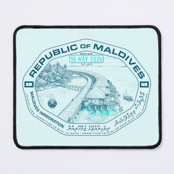 Item preview, Passport Stamp - Maldives designed and sold by travelwitheric.
