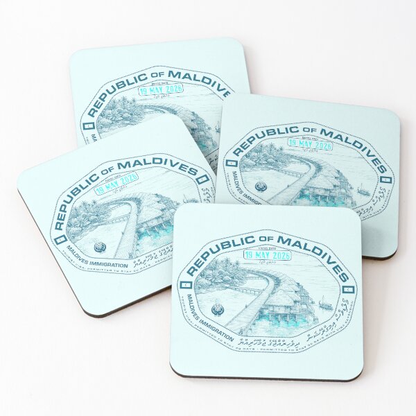 Item preview, Passport Stamp - Maldives designed and sold by travelwitheric.