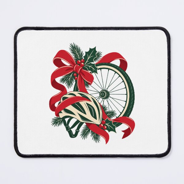 Item preview, Christmas Bicycle Wheel and Helmet with Bow designed and sold by skyartdesign.