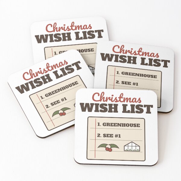 Item preview, Christmas Wish List Greenhouse - Funny Christmas Gardener designed and sold by HenAndHeller.