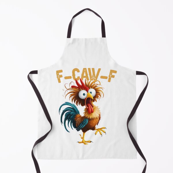 Item preview, Funny F-CAW-F Chicken Roaster Surprised Cartoon designed and sold by PaulaWo.