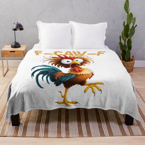 Item preview, Funny F-CAW-F Chicken Roaster Surprised Cartoon designed and sold by PaulaWo.