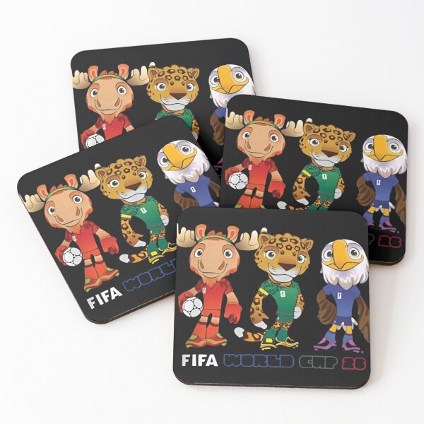 Item preview, FIFA World Cup 2026 Mascots Canada Mexico USA designed and sold by Mariapartida.