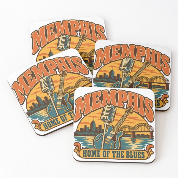 Item preview, Memphis Gift - Vintage Memphis Tennessee Travel Art designed and sold by RedRubyBubble.