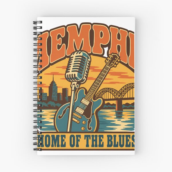 Item preview, Memphis Gift - Vintage Memphis Tennessee Travel Art designed and sold by RedRubyBubble.
