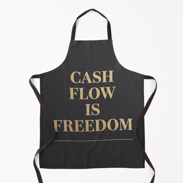 Item preview, Cash Flow Is Freedom | Gold and Charcoal Wealth Quote designed and sold by Zaramodo.