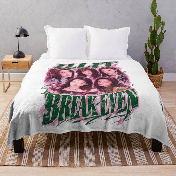 Item preview, Iconic Green Typography Break Even ILLIT Group | Kpop Fan Art designed and sold by Valereekmerch.