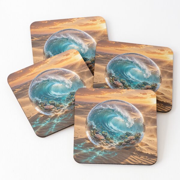 Item preview, Ocean Within the Desert – A World Inside Glass designed and sold by DreamyWallVibes.
