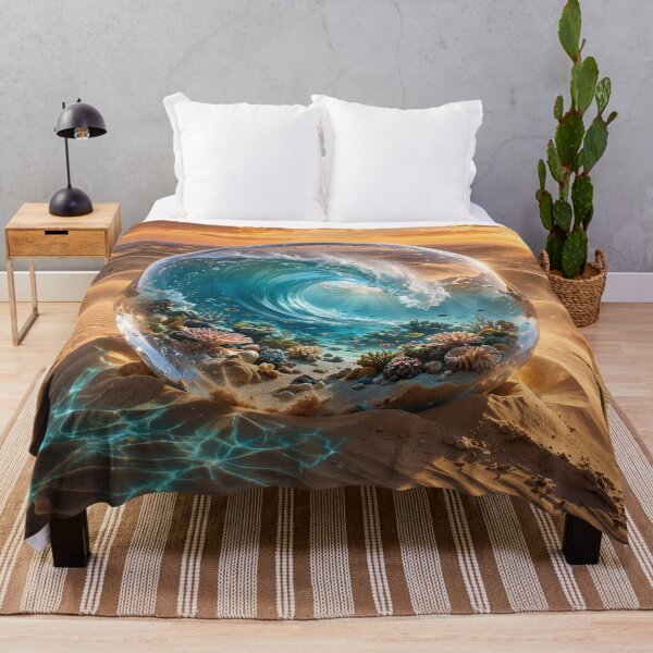 Item preview, Ocean Within the Desert – A World Inside Glass designed and sold by DreamyWallVibes.