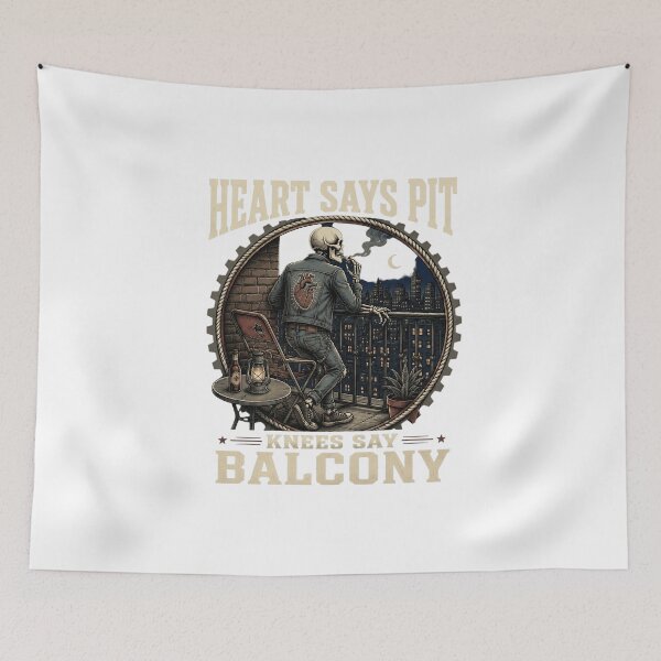 Item preview, Heart Says Pit Balcony designed and sold by LondonBenjamin.