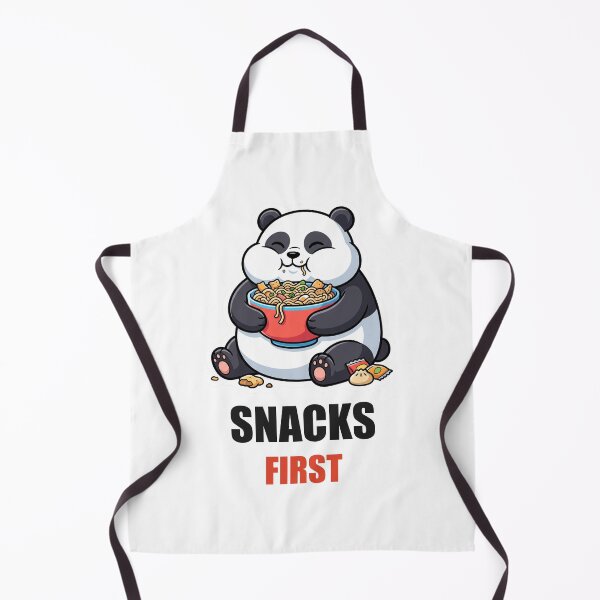 Item preview, Snacks First Panda Funny Food Meme Sticker designed and sold by Alphakenon.